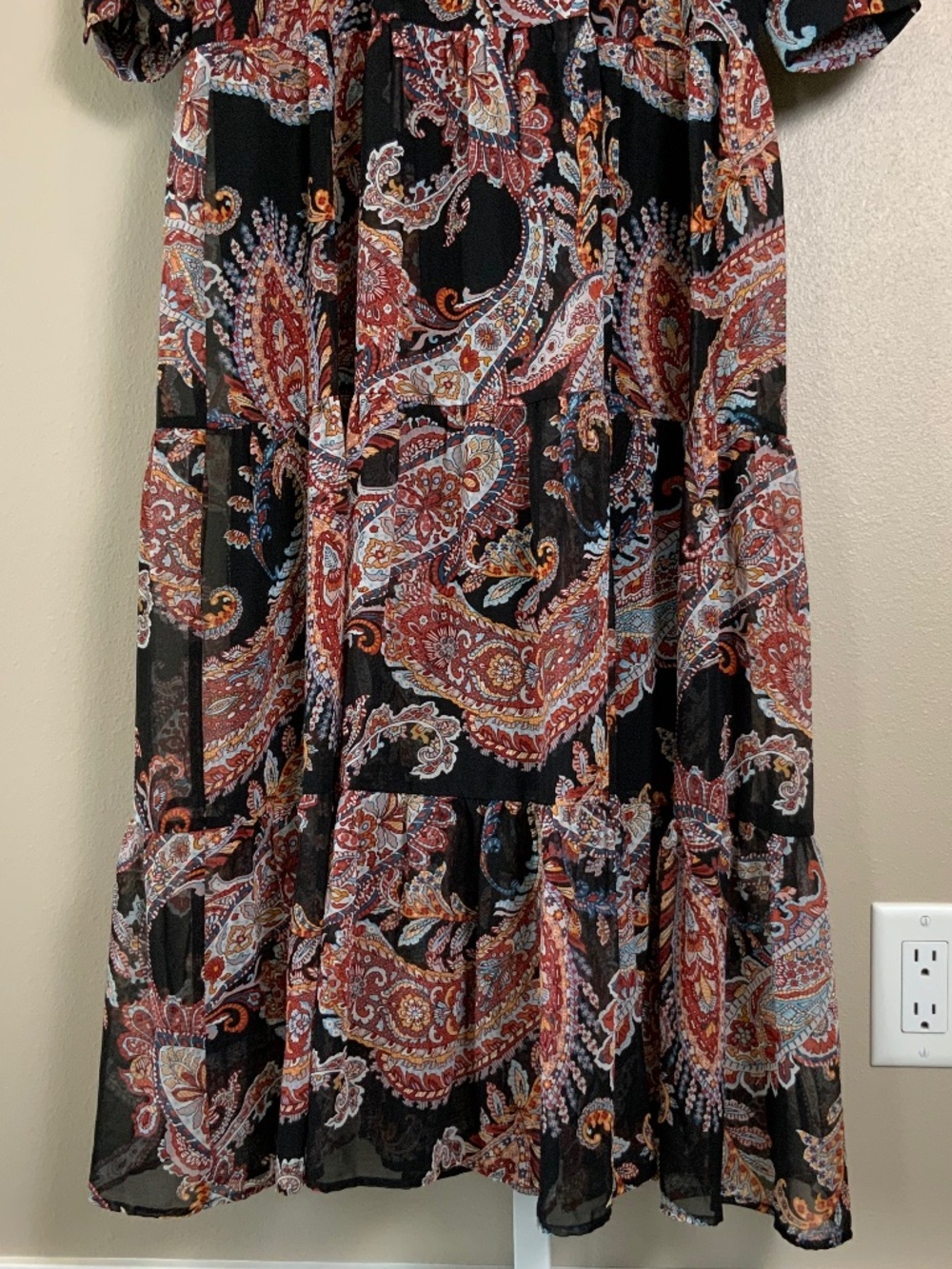 Anthropologie Paisley Long Sleeve Maxi Dress - Picture 10 of 16